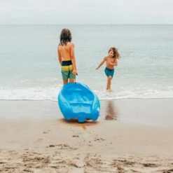 Pelican Sport Combo - 2 Solo Kids Kayaks With Paddles - Yellow/Blue -Pelican Combo Solo Bleu Poignee LS1