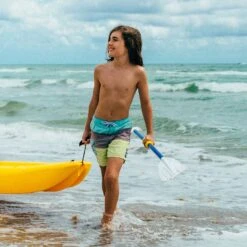 Pelican Sport Combo - 2 Solo Kids Kayaks With Paddles - Yellow/Blue -Pelican Combo Solo Jaune Bleu Poignee LS2