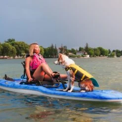 Pelican Sport Getaway 110 HDII Recreational Pedal Kayak 14 Pelican Sport Getaway 110 HDII Recreational Pedal Kayak -Pelican Kayak MHP10P101 GETAWAY Dog LS